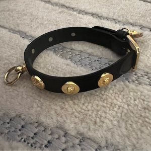 Versace Medusa Studs Pet Collar in size small